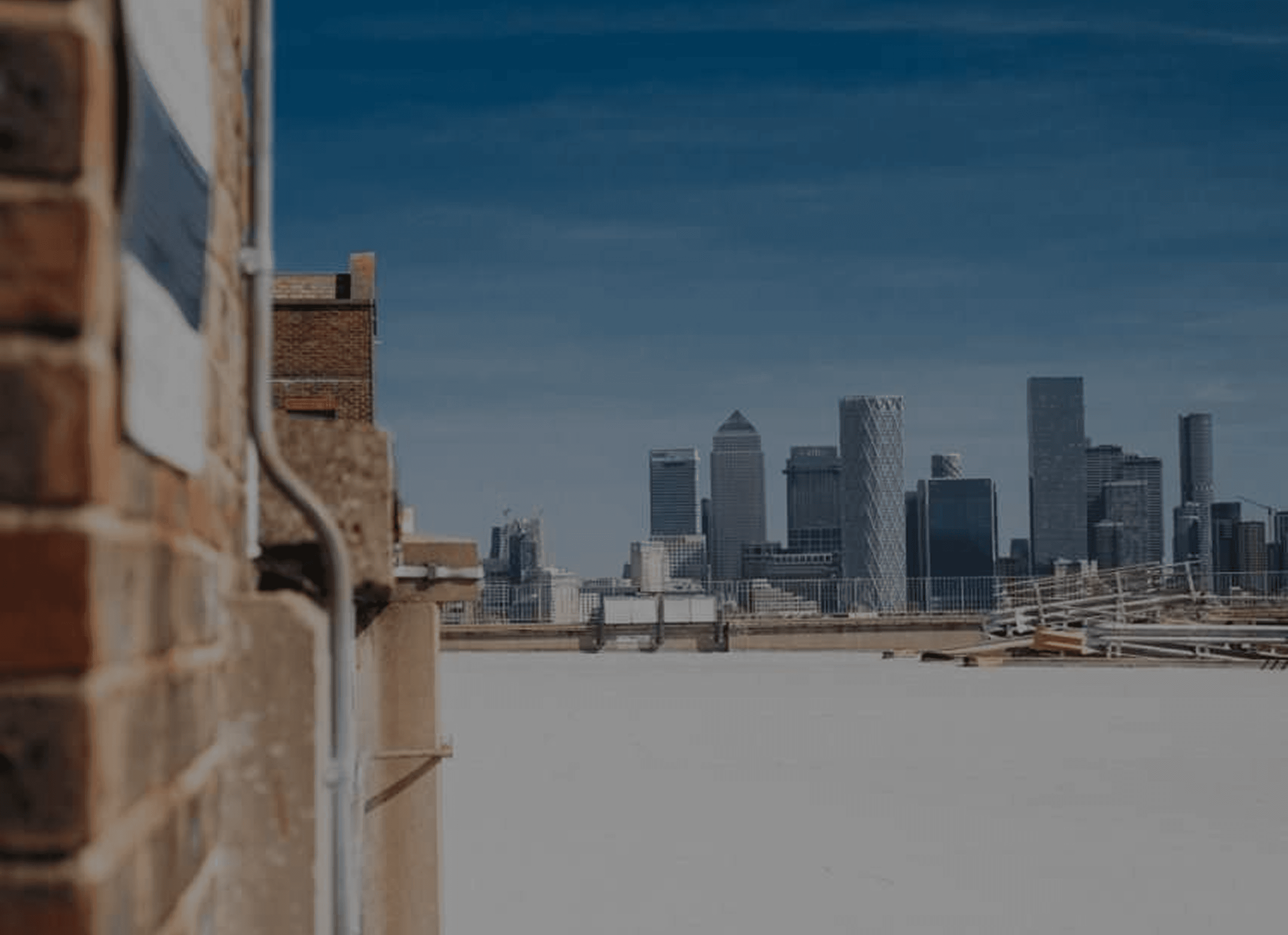 Yellow Park rooftop with London skyline