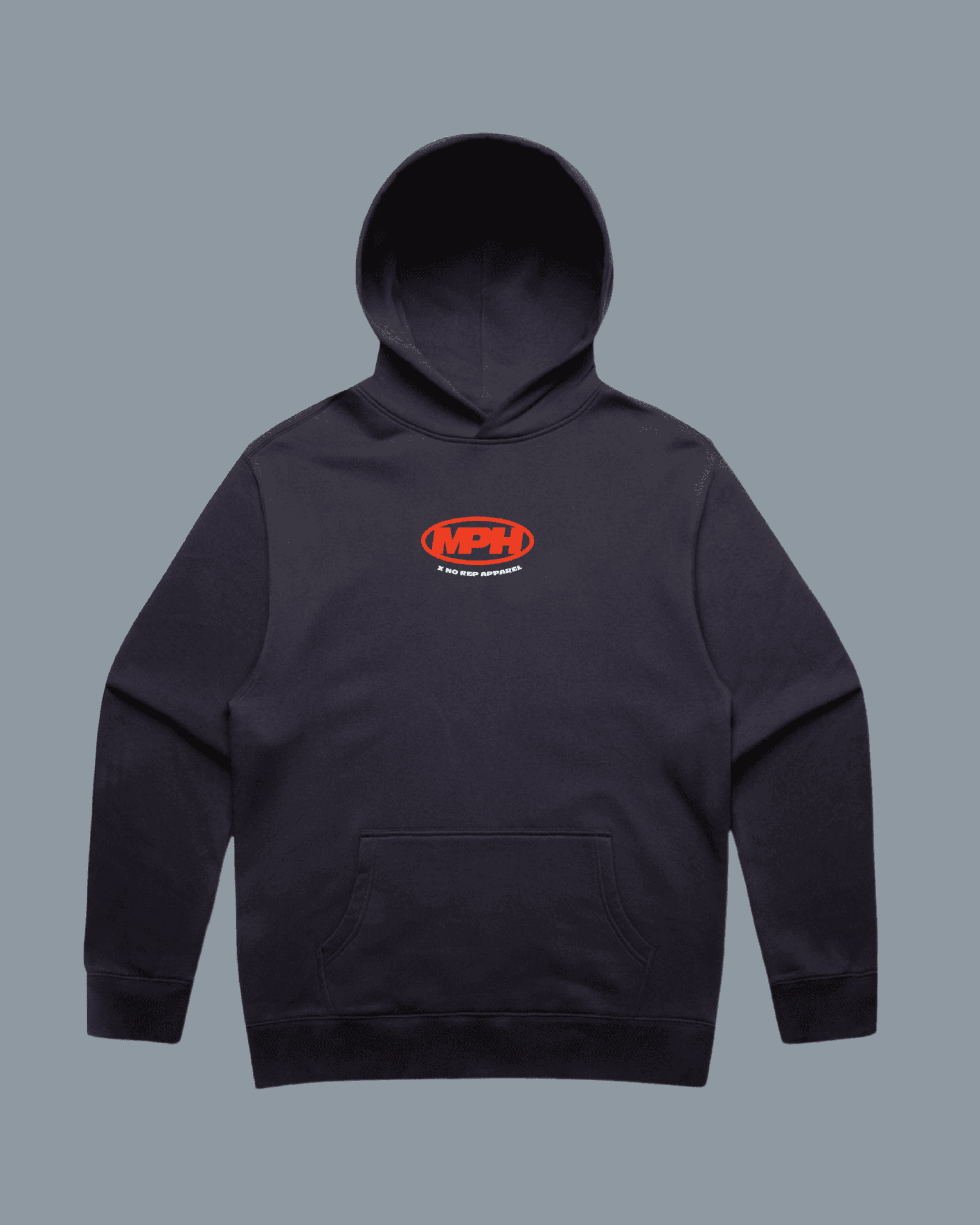 Hoodie - Navy front